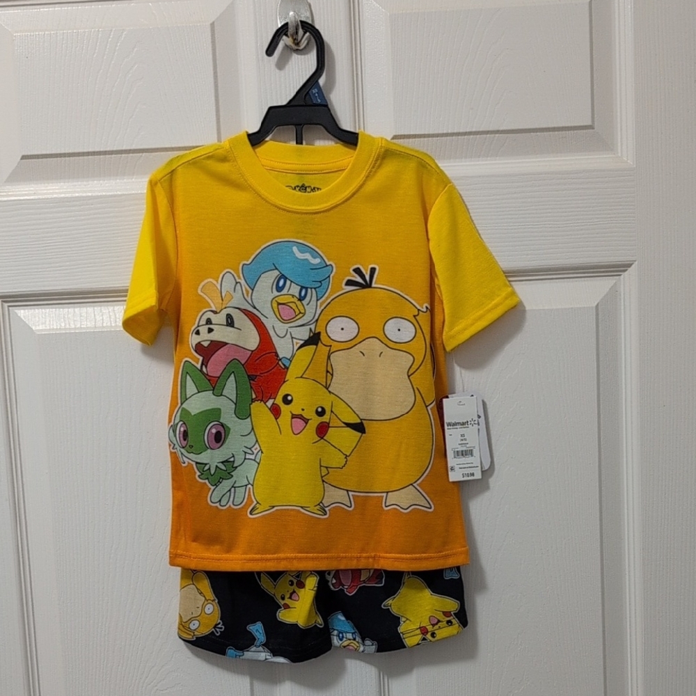 Pokemon Kids Pajama Set - Yellow and Black